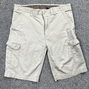 Wear First Shorts Mens 36 Tan Cargo Pockets 11" Stretch Utility Hiking Outdoor